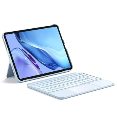 Abbildung von Inateck Hülle mit Tastatur, Ultraleichte Tastatur für iPad 10 Generation, Air 6 11 Zoll 2024, 5/4 10.9 Zoll, Pro 4/3/2/1 Gen, Abnehmbar, Touchpad, QWERTZ, KB04122