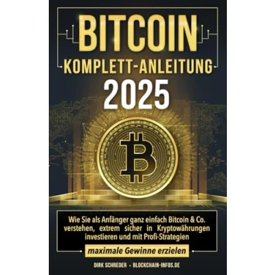 Abbildung von Bitcoin Komplett Anleitung: Wie Sie als Anfänger ganz einfach &amp; Co. verstehen, extrem sicher in Kryptowährungen investieren und mit Profi Strategien maximale Gewinne erzielen