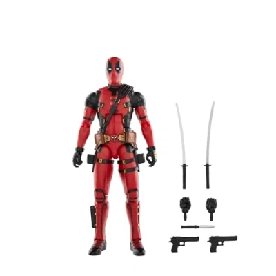 Abbildung von Marvel Legends Series Deadpool, Deadpool &amp; Wolverine Action Figur (Skala 15 cm), Sammlerobjekt für Erwachsene