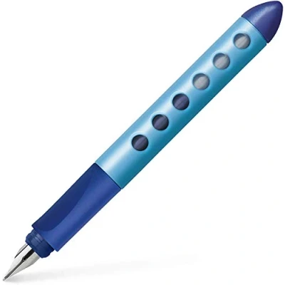 Abbildung von FABER CASTELL 149847 Schulfüller Scribolino, für Rechtshänder, Feder A, blau, 1 Stück