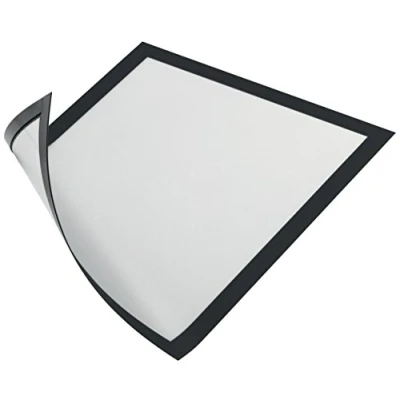 Abbildung von Durable Info Rahmen Duraframe Magnetic (A4, Magnetrahmen für metallische Oberflächen) 5 Stück, schwarz, 486901
