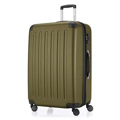 Abbildung von HAUPTSTADTKOFFER SPREE Großer Hartschalen Koffer Trolley Rollkoffer Reisekoffer, 4 Doppel Rollen, 75 cm, 119 L, Avocado