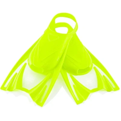 Abbildung von Aqua Speed leichte Kurzflossen Kinder I Kurze Trainingsflossen weiche Schwimmflossen für Mädchen Jungen Taucherflossen kurz Flossen Schwimmtraining Gelb, Gr. 30 34 (M) Frog