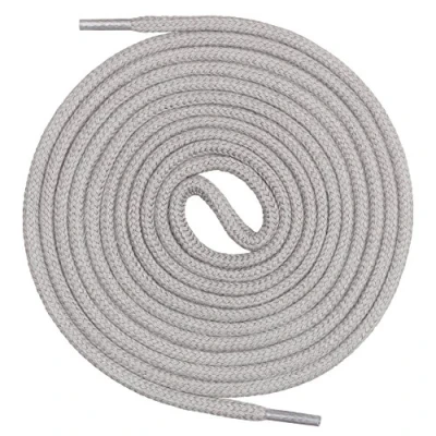 Abbildung von Mount Swiss runde Premium Schnürsenkel aus 100% Baumwolle sehr reißfest Farbe Grau Länge 120cm