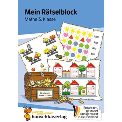 Abbildung von Mein Rätselblock Mathe 3. Klasse: Rätsel für kluge Köpfe mit Lösungen Förderung Freude (Das Rätselbuch die Grundschule, Band 693)