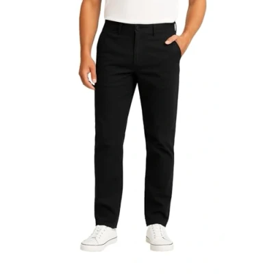 Abbildung von D’MARO Herren Chino Hose Regular Fit Baumwolle mit Stretch Bequeme Stoffhose für Freizeit &amp; Business Modern Pflegeleicht Chinos Männer Schwarz 36W/34L