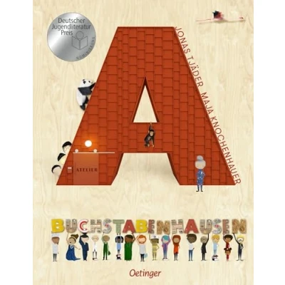 Abbildung von Buchstabenhausen: Einzigartiges Bilderbuch zum Buchstaben lernen; mit wimmelig illustrierten Szenen; für Kinder ab 4 Jahren