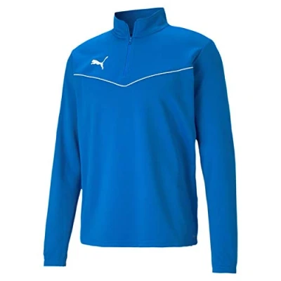 Abbildung von Puma Fussball Teamsport Teamrise Halfzip Langarmshirt, Herren, Größe: Medium, Blau