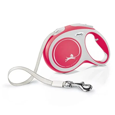 Abbildung von flexi® Comfort L Gurt 8 m rot, Roll Leine für Hunde bis 50 kg