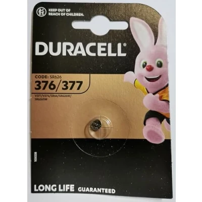 Abbildung von Duracell 377 SR626SW SB AG4 1,55 V Silberoxid Uhrenbatterie