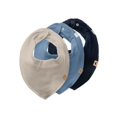 Abbildung von Name it Nbnyvetti Scarf BIB Unisex 3 PACK Lätzchen für Kinder, Größe: One Size, Dark sapphire/coronet blue