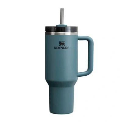 Abbildung von Stanley Quencher H2.0 FlowState Trinkflasche mit Strohhalm 1.2L Thermobecher Kühlt 11 Stunden 48 Eisgekühlt Spülmaschinenfest Thermosflasche BPA Frei Kaffeebecher To Go Blue Spruce