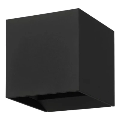Abbildung von EGLO LED Außenleuchte Calpino 3, Wandleuchte außen mit Up und Down Beleuchtung, Wand Außenbeleuchtung aus Metall in Schwarz, Außenlampe warmweiß, IP54
