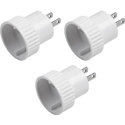 Abbildung von Meister Reiseadapter Typ A 3 Stück für USA, Kanada, Thailand &amp; Dominikanische Republik IP20 Innenbereich weiß / Reise Steckdosenadapter 20 Länder Reisenetzteil Reisestecker 7423700