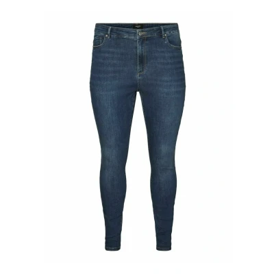 Abbildung von Vero Moda Curve Jeans Skinny Fit, Damen, Größe: 46x32, Dark blue denim
