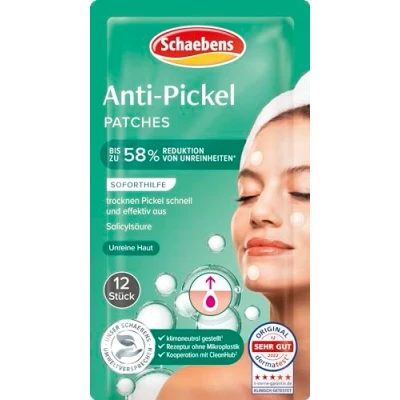 Abbildung von Schaebens Reine Haut Anti Pickel Patches die Soforthilfe gegen mit Salicylsäure für unreine