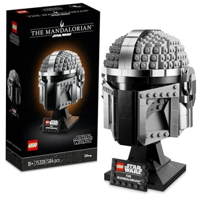 Abbildung von LEGO Star Wars Mandalorianer Helm Modell, Sammlerstück Zimmer Deko und ein tolles Geschenk für Erwachsene, Bausatz, Männer, Frauen, Mama, Papa, Sammler Geschenkidee 75328
