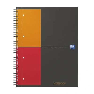Abbildung von Oxford Notebook International A4, kariert, 160 Seiten, stabiler Kartondeckel
