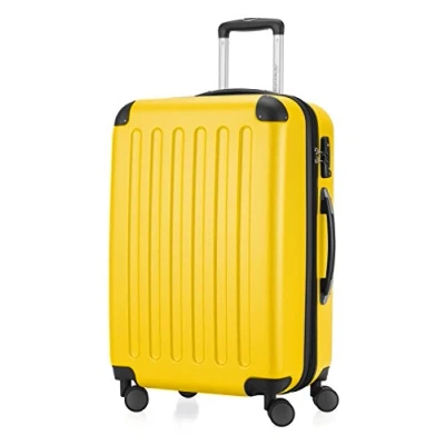 Abbildung von HAUPTSTADTKOFFER SPREE Hartschalen Koffer Trolley Rollkoffer Reisekoffer, 4 Doppel Rollen, 65 cm, 74 L, Gelb