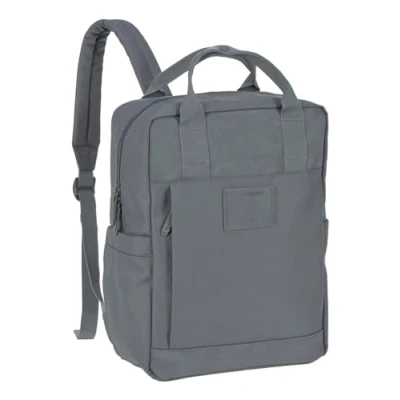 Abbildung von LÄSSIG Baby Wickelrucksack Wickeltasche Rucksack mit Wickelunterlage, Kinderwagenbefestigung, Flaschenhalter nachhaltig produziert/GRE Vividal Backpack anthracite