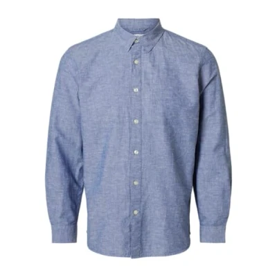 Abbildung von Selected Homme Slhslimnew Hemd, Herren, Größe: Small, Medium blue denim