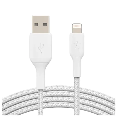 Abbildung von Belkin Boost Charge Lightning Geflochtenes Kabel 2 Meter Weiß