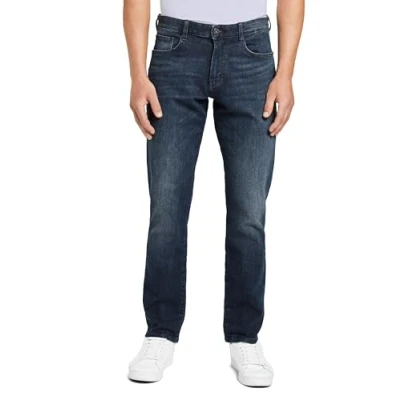 Abbildung von TOM TAILOR Herren Marvin Straight Jeans 1021012, 10281 Mid Stone Wash Denim, 31W / 30L