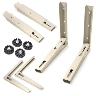 Abbildung von Maclean MC 621 Universal Wandhalterung für Klimaanlage Wärmepumpe Außengerät Wandkonsole 450mm Klimaanlagen Split Klimagerät Stahl verzinkt Tragkraft 100kg