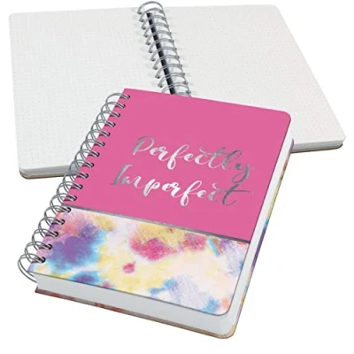 Abbildung von SIGEL JN609 Spiralblock Notizblock Bullet Journal Jolie, ca. A5, Dot Lineatur, 120 g/m², pink, Batik, 240 Seiten, vegan, aus nachhaltigem Papier hergestellt