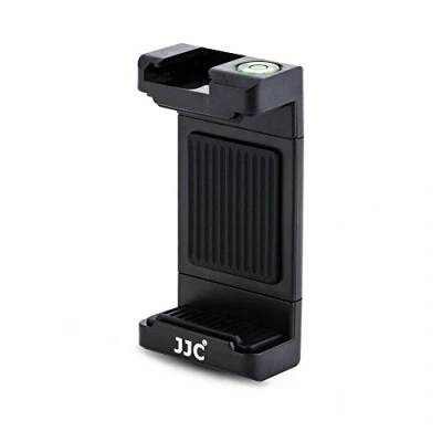 Abbildung von JJC Universal Stativ Halterung mit 5695 mm Verstellbare Klemme, Cold Shoe Mount und Wasserwaage für Smartphones