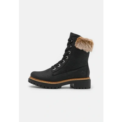Abbildung von Rieker Schnürstiefelette, Damen, Größe: 37, Schwarz/steppe Schuhe