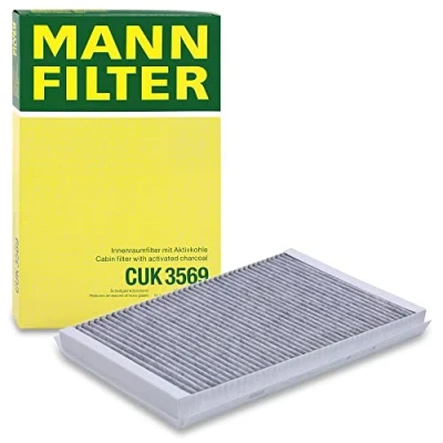 Abbildung von MANN FILTER CUK 3569 Innenraumfilter Pollenfilter mit Aktivkohle Für PKW