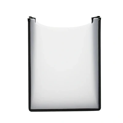 Abbildung von HERMA 19480 Heftbox A4 Schulranzen transparent weiß, oben offen, Kinder Schulheftbox aus Plastik für Schnellhefter, Bücher, Schulhefte, Blöcke &amp; Unterlagen, stabile Heftmappe den Rucksack