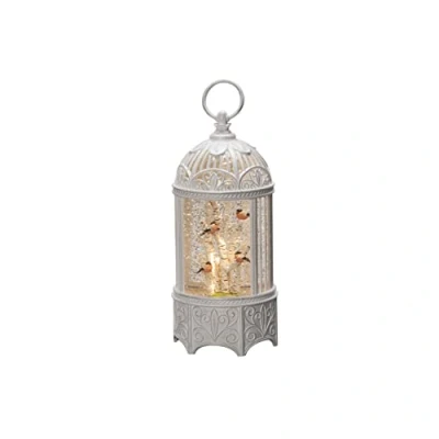 Abbildung von Konstsmide LED Wasserlaterne, &quot;Gimpel im Baum&quot;, weiß, wassergefüllt, 5h Timer, 1 warm weiße Diode, batteriebetrieben &amp; USB, Innen 4284 200