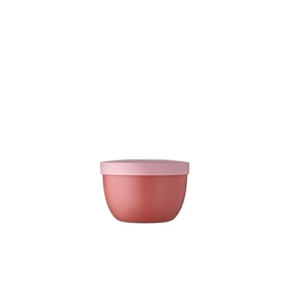 Abbildung von Mepal Snackbox Ellipse Lebensmittelbehälter zum Aufbewahren und Transportieren von Snacks geeignet für Gefrierschrank, Mikrowelle &amp; Spülmaschine 350 ml Vivid Mauve