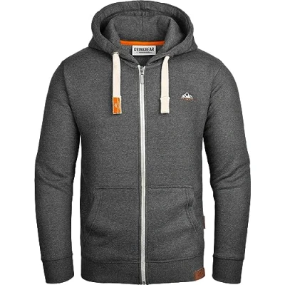 Abbildung von Grin&amp;Bear Herren Kapuzenpullover anthrazit, XXL, GEC022