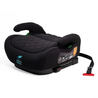 Abbildung von Urban Kanga Wombat Sitzerhöhung Auto Kinder Isofix 125 150 cm Gruppe 3 (Schwarz gesteppt)