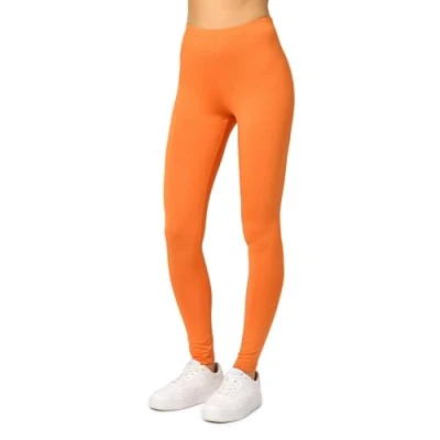 Abbildung von Merry Style Damen Lange Leggings aus Viskose MS10 143 (Orange, XL)