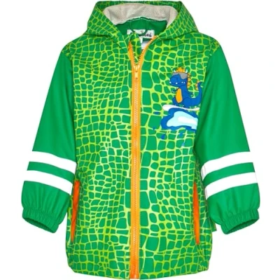 Abbildung von Playshoes Regenjacke Unisex Kinder Wind und wasserdicht Regenmantel Regenbekleidung, Dino, 86