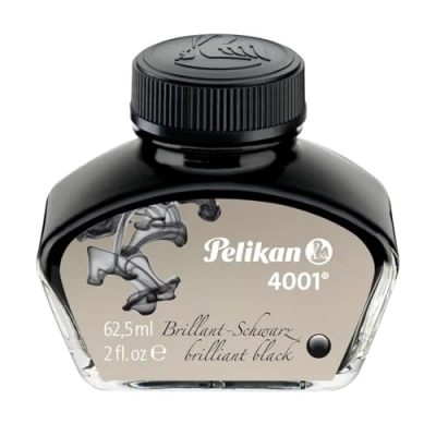 Abbildung von Pelikan Tintenglas Tinte 4001, Brilliant Schwarz, 62.5 ml, 1 Glas