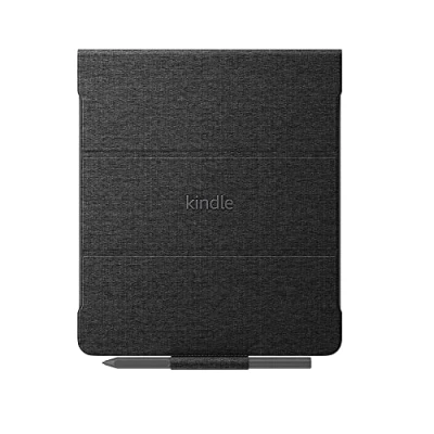 Abbildung von Amazon Kindle Scribe Klapphülle mit magnetischer Befestigung schlankes, leichtes Design (nur geeignet für Scribe), Stoff, schwarz
