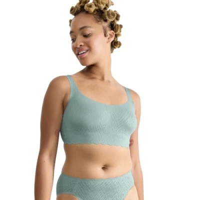 Abbildung von Sloggi Damen Zero Feel Bliss Top Bra, Misty Turquoise, S EU