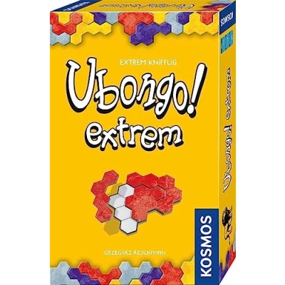 Abbildung von KOSMOS 712686 Ubongo! extrem, Das bekannte Legespiel als extra kniffliges Mitbringspiel für 1 bis 4 Personen, ab 7 Jahre, Familienspiel, Gesellschaftsspiel, Reisespiel, kleines Geschenk, Mitbringsel