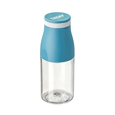 Abbildung von Tatay Urban Drink Trinkflasche, 400 ml, luftdicht, aus Tritan, BPA frei, bruchsicher, geschmacks und geruchsneutral, spülmaschinenfest mikrowellentauglich, Farbe Ocean