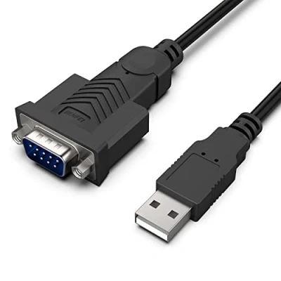 Abbildung von BENFEI USB auf RS232 Seriell Kabel mit Nuss 1,8M, RS 232 (9 Pin) DB9 PL2303 Prolific Chipsatz, Kompatibel fur Windows 11/10/8.1/8/7, Mac OS X 10.6 und höher (NOT VGA)
