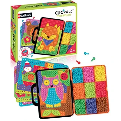 Abbildung von Nathan Clic educ Mosaic Colour Lernspiel von 4—6 Jahren, 31607, mehrfarbig
