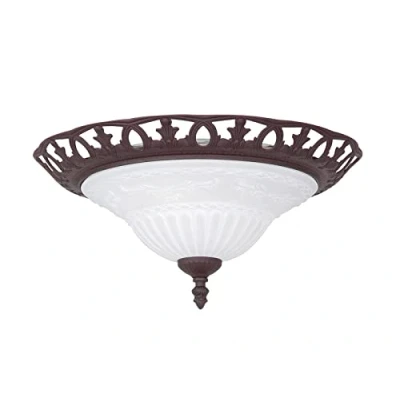 Abbildung von Trio Leuchten Deckenleuchte Rustica 6102021 24, Metall rostfarbig, exkl. 2x E27