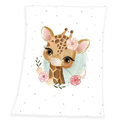 Abbildung von Herding Giraffe Microfaserflausch Decke, 75x100 cm, 100% Polyester