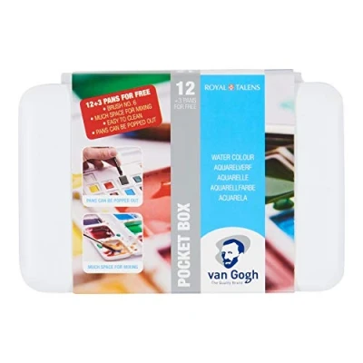 Abbildung von Van Gogh Aquarellfarben im Taschenformat 12 + 3
