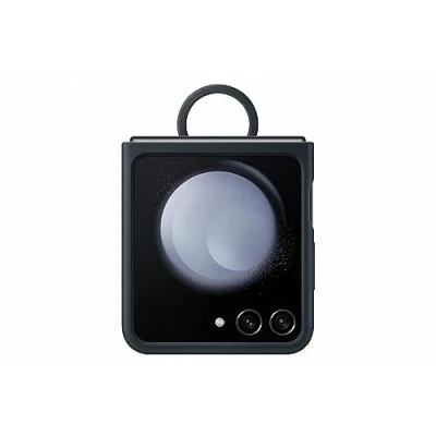 Abbildung von Samsung Silikon Back Cover mit Ring Schwarz Galaxy Z Flip 5